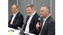 Representatives from LanzaTech, Triple Helix and Energy Drive (l-r) stressed that the technologies needed to deliver appreciable sustainability gains are not just available, but widely in use by industry today.